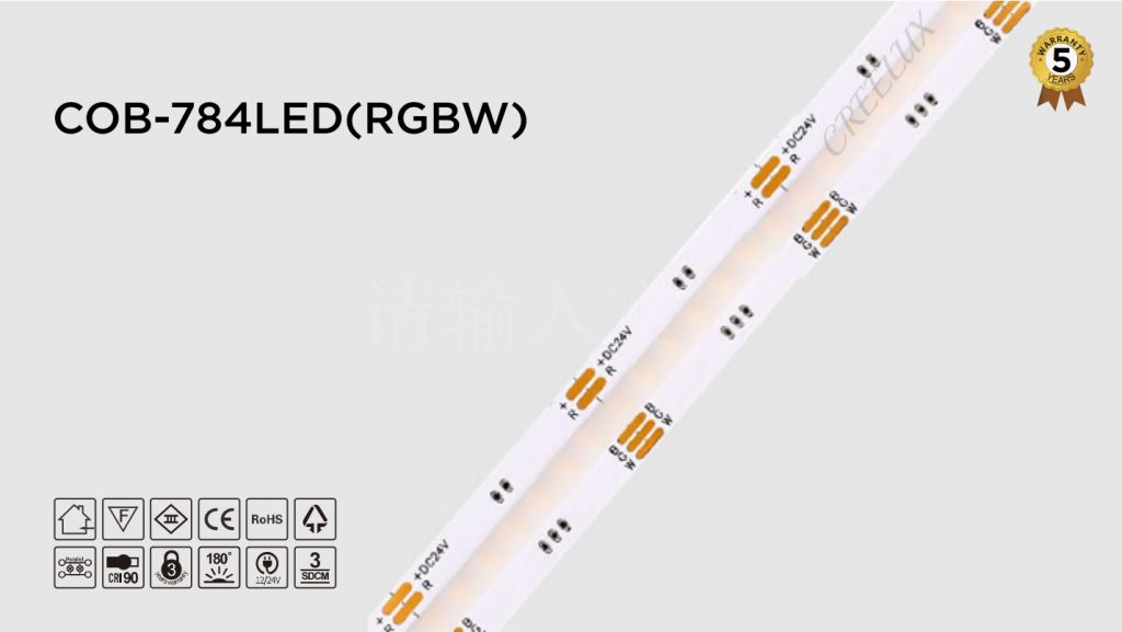 CREELUX - COB LED Strips Manufacturer - 5 Years Warranty