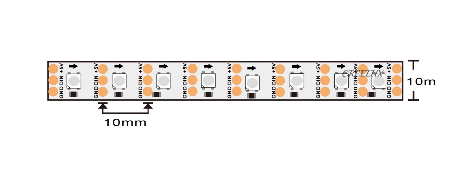 CREELUX-professional manufacturer of led strip light rgb, rgbic,high quality, 3 years warranty.